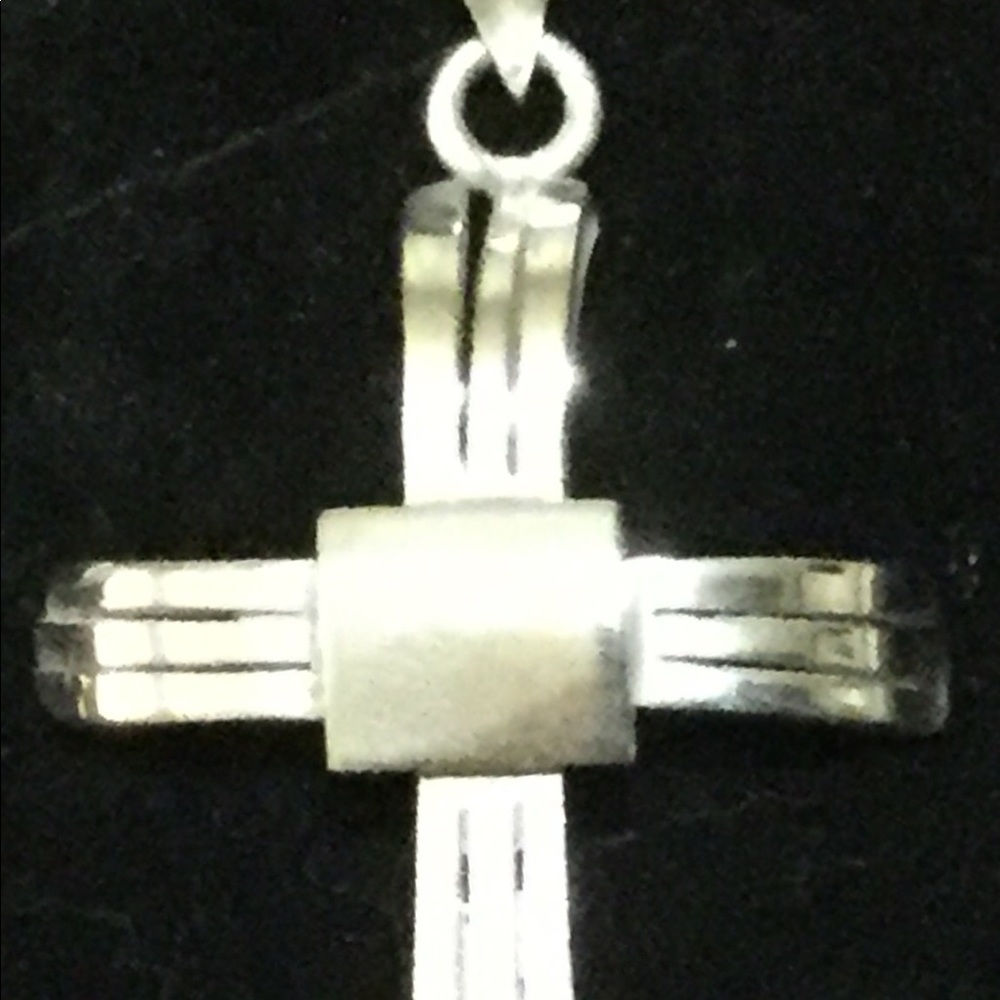 Vintage Taxco sterling silver cross. Stamped 925
